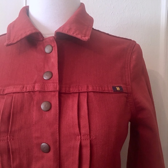 Lucky Brand Burnt Orange Jean / Denim Jacket - xs - Picture 3 of 11